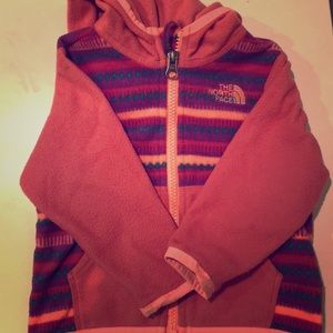 Baby girl North Face fleece jacket